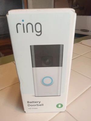 New Ring Battery Doorbell Security Camera HD Video WiFi Way Talk- Satin Nickel - Image 1 of 2