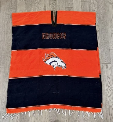 Cobertor vestível Denver Broncos mexicano Serape - Imagem 1 de 2