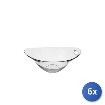 6x Coppette In Vetro Trasparente Practica Cm10    - Immagine 1 di 4