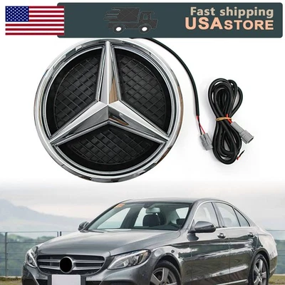 Front Grille LED Emblem Fit for Mercedes Benz 2011-2017 SLK Class SLK250 SLK350. Foto 1 de 4