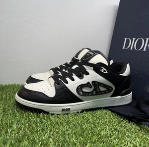 Size 42 EU (9 US) - Dior B57 Mid Top Oblique Sneakers - ‘ Black, White ‘ |GREAT! - Picture 1 of 16