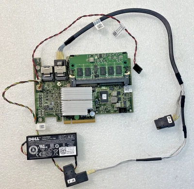 DELL 0W56W0 PERC H700 RAID Controller w Batt. 0NU209 &Cable Y690K - Image 1 of 4