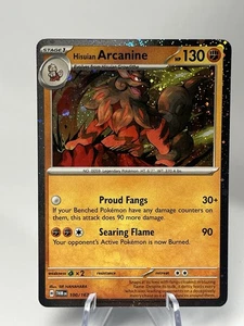 Pokemon TWM Hisuian Arcanine 100/167 Cosmos Holo EXCLUSIVO Surging Sparks Bliste - Imagen 1 de 2