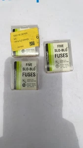 FIVE LITTLEFUSE 313 3AG 1/2A SLO-BLO GLASS CARTRIDGE FUSES LOT - Picture 1 of 3