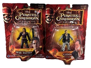 Pirates of the Caribbean At Worlds End Will Turner and Gibbs Action Figures NEW - Picture 1 of 5