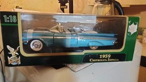 Road Signature 1:18 "1959 Chevrolet Impala Convertible" *Blue W/Box - Picture 1 of 11