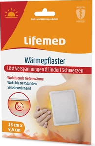Lifemed Wärmepflaster 95 x 130 mm, weiß 2er Pack - Löst Verspannungen - Bild 1 von 3