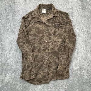 O Neill Hemd Herren Extra Large Braun Camouflage Baumwolle Knopfleiste Camping Jagd Ausrüstung - Bild 1 von 8