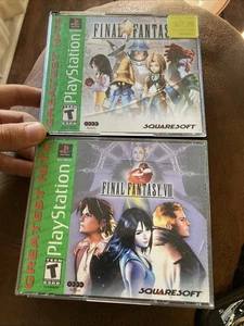 Final Fantasy 9 Y 8 Grandes Éxitos Estuche Y Manuales Solo Sin Juegos - Imagen 1 de 6