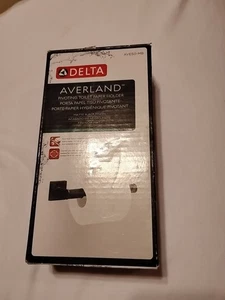 Delta AVE50-MB Averland Bath Toilet Paper Holder, Matte Black - Picture 1 of 8