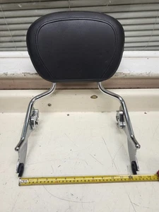 OEM Harley Davidson Passenger Backrest Quick Release Sissy Bar W/ Back Rest - Picture 1 of 7