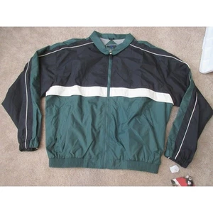 NEU Neu mit Etikett Vintage 90s Holloway Jacke Herren Große L Grün/Schwarz/Weiß - Bild 1 von 12