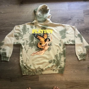 Playboy Tiedie grüner Hoodie Schmetterling Mädchen Gr. M - Bild 1 von 4