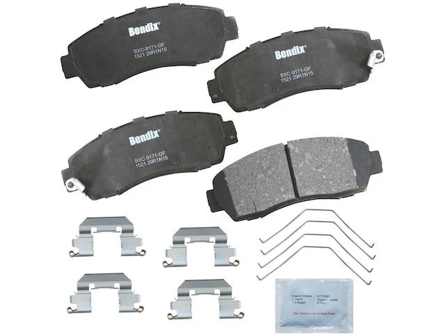 Juego de pastillas de freno delanteras Bendix 68229MNBN 2009 para Acura RDX 2007-2012, 2019-2023 Foto 1 de 2