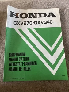 Honda GXV270 GXV340 Werkstatthandbuch 1986 - Bild 1 von 8