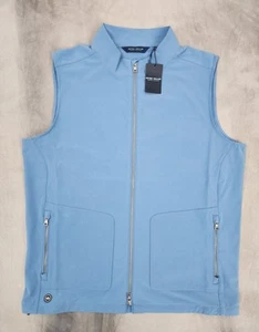 Peter Millar Crown Sport Coutour Vest Brook Blue Men's Size Large New MF24XZ07 - Picture 1 of 15