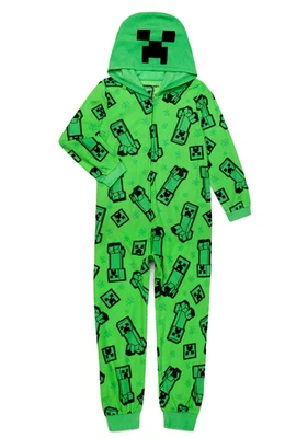 Minecraft Pijama de una pieza Creeper Union Traje Halloween Disfraz Niño 10 12 14 16 Foto 1 de 3