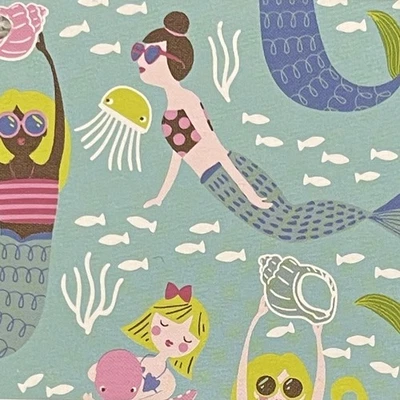 Your Zone Mermaids Brilla en la Oscuridad Manta de Peluche Súper Suave, 50x60 Foto 1 de 3