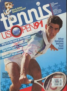 PETE SAMPRAS signed 1991 Tennis magazine | autograph PSA/DNA cert! - Picture 1 of 2