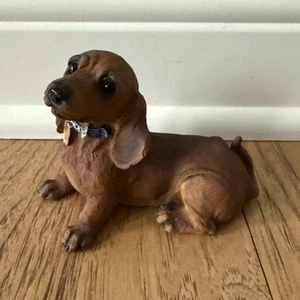 2002 Home Interiors Dachshund Puppy Dog "Best Friends" Figurine 11165 - Picture 1 of 9