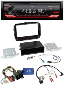 JVC Bluetooth USB DAB Lenkrad Autoradio für Alfa Romeo Giulietta 13-21 ISO piano - Bild 1 von 10