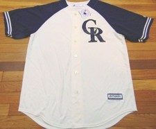 NEW MAJESTIC MLB COLORADO ROCKIES COOL BASE JERSEY SIZE L