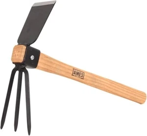 Ames 1994800 Combo Wood 14 1/2" Hoe and Cultivator Hand Tool - NEW!! - Afbeelding 1 van 8