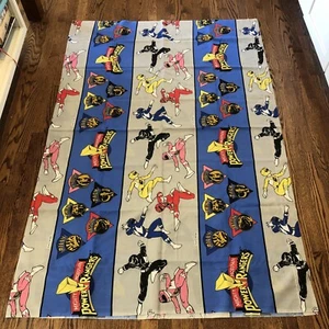 Vtg 1994 Saban Power Rangers Twin Bed Sheet Set : Flat + Fitted + Pillow Case - Picture 1 of 10