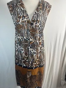 Buffalo London Leopard And Lion Print Size 1X - Picture 1 of 9