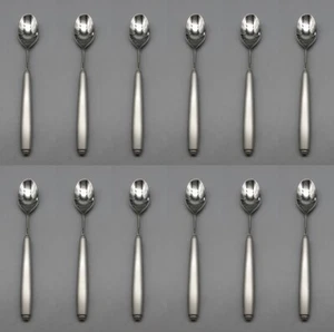 Oneida Stainless Flatware LAMAIS (Frosted)  Iced Tea Spoons - Set of Twelve USA - Picture 1 of 3