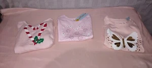 Girl Toddler Size 4T Set Of Three Pink Shirts - Picture 1 of 5