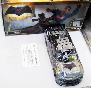 1:24 ACTION 2016 #88 NATIONWIDE DC BATMAN DALE EARNHARDT JR RAW AUTOGRAPHED COA - Picture 1 of 10