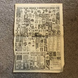 TITS MAIL ORDER T SHIRTS ORIGINAL NEWSPAPER PUNK SEDITIONARIES SEX PISTOLS BOY - Picture 1 of 10