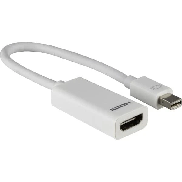 Ativa® Mini DisplayPort to HDMI Adapter, Male to Female, Unidirectional, White, - Image 1 of 1
