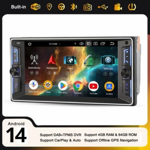 64 GB Android 14 DAB+ Radio Coche CarPlay GPS 8 Núcleos Toyota Corolla RAV4 Vios Prado - Imagen 1 de 24