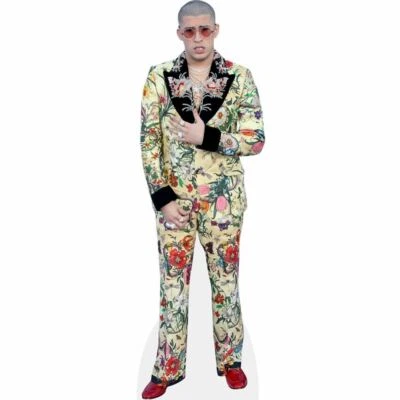 CELEBRITY CUTOUTS Bad Bunny (Floral Suit) Life Size Cutout