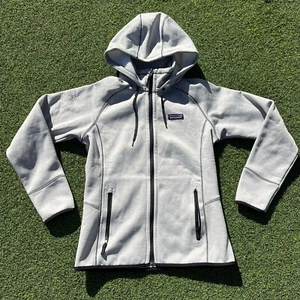 Patagonia Damen Small Tech Fleece Kapuzenpullover mit durchgehendem Reißverschluss Birke weiß 25940 - Bild 1 von 5