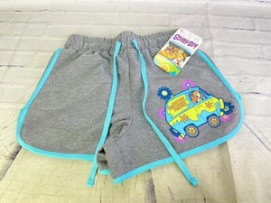Scooby-Doo Mystery Machine Loungewear Pajama Shorts Gray Blue Womens Juniors XS - Picture 1 of 7