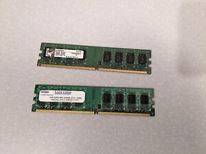 Mixed brand Kingston Lifetime 4GB (2x2GB) DDR2 PC2-6400 800MHz 240pin TESTED RAM