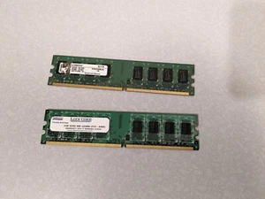 Mixed brand Kingston Lifetime 4GB (2x2GB) DDR2 PC2-6400 800MHz 240pin TESTED RAM - Picture 1 of 3