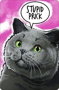 Cute But Abusive Stupid Prick Small Tin Sign - Picture 1 of 1
