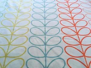 195cm x 24cm W Orla Kiely Linear Stem Multi Stripe Lightweight Cotton Fabric New - Picture 1 of 4