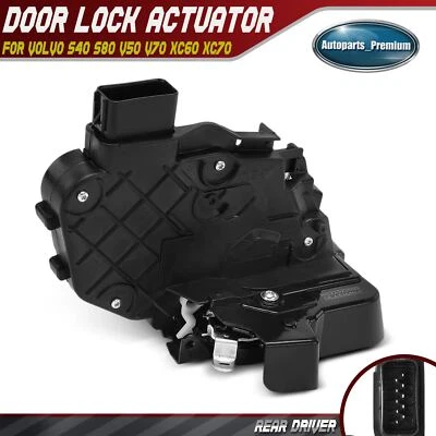 Actuador de bloqueo de puerta trasero izquierdo lado conductor LH para Volvo S40 S80 V50 V70 XC60 XC70 Foto 1 de 4