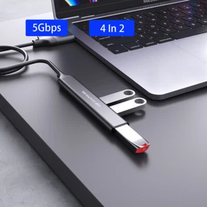 USB-C/USB 3.0 HUB Extension Cable Splitter Adapter USB-c converter Splitter Box - Picture 1 of 8