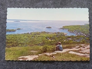 View from Mt. Battie, Camden, Maine Vintage Postcard - Picture 1 of 2