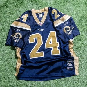 2001 Authentic Reebok LA Rams NFL Helmet Tag Vintage Jersey Trung Canidate Sz54 - Picture 1 of 17