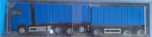 Emek 28854 - Volvo FH Hook-Lift Skip Tipper camion e rimorchio blu - 1:25 - Foto 1 di 3