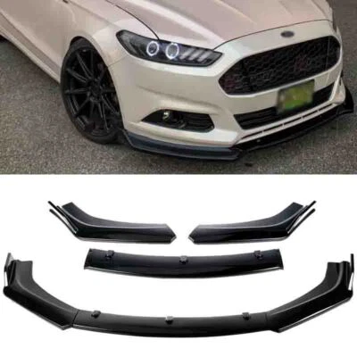 3PCS For Ford Fusion Mondeo 2013-2016 Front Bumper Lip Splitter Body Kit Spoiler Foto 1 de 4