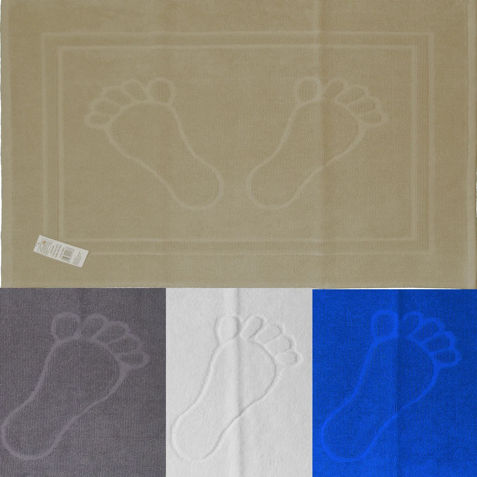 Duschvorleger, Badematte, 50x70 cm, Baumwolle Frottier Frottee, Badvorleger Füße - Bild 1 von 1