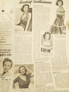  Sk119 Ephemera 1950s Film Article Fashion With Barbara Rush  - Picture 1 of 1